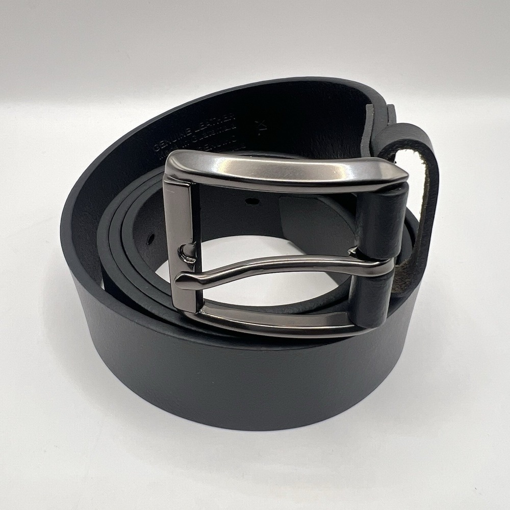 Goodfellow Genuine Leather Belt XL Black Classic Minimalist Work‎ Casual